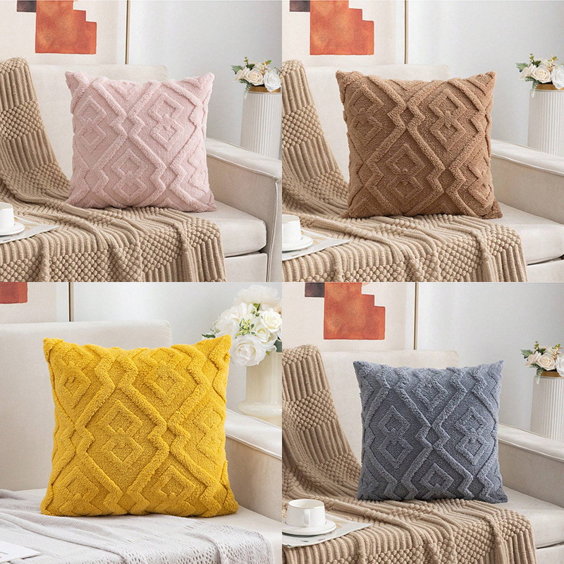 Pillow Insert 18X18 - Capa de Almofada de Pelúcia Tecida