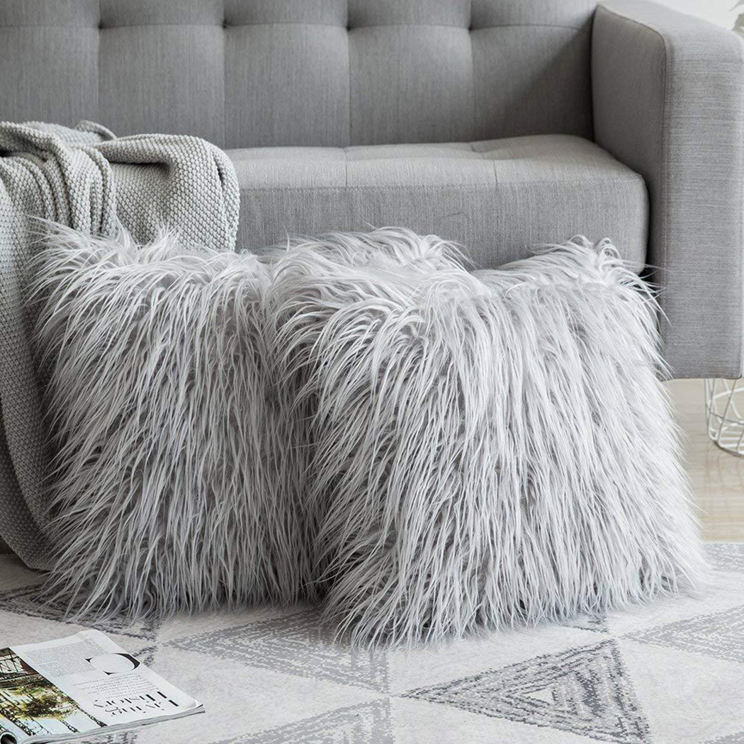 Home Textiles Luxury - Fofo Pelúcia Praça Capa de Almofada,