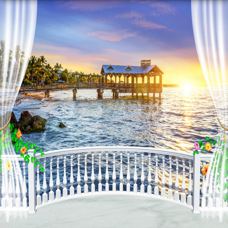 Sunrise Home Textiles & Apparel - Papel de Parede Personalizado 3D com