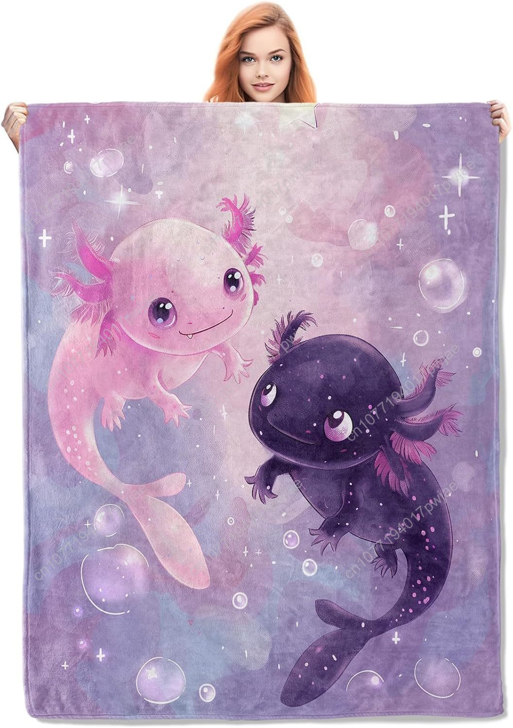 Home Textiles Throw - Axolotl cobertor bonito axolotls flanela lance
