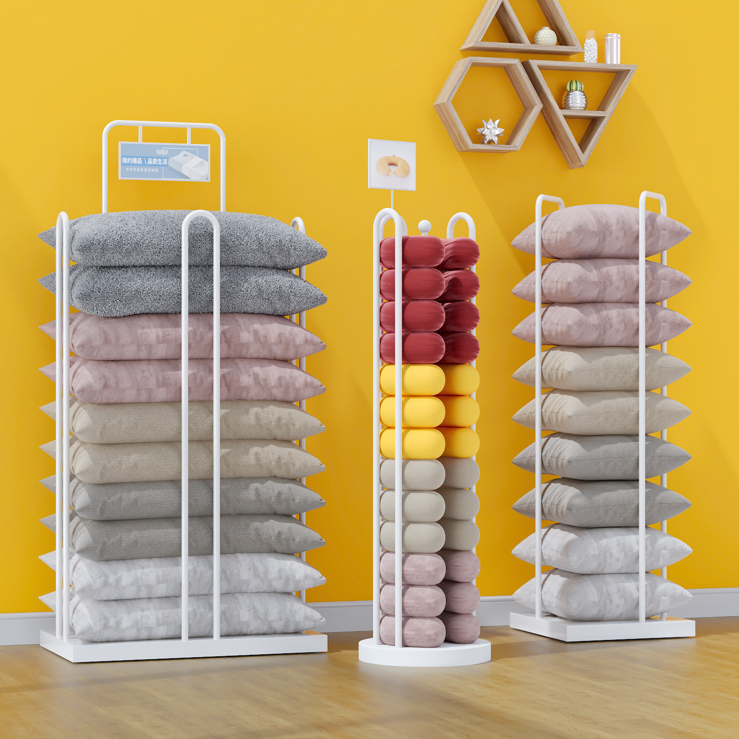 Home Textiles Factory - Expositor de Têxteis para Casa, Estante