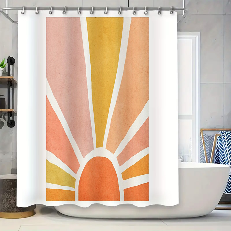 Sunrise Home Textiles & Apparel - Cortina de chuveiro de nascer do