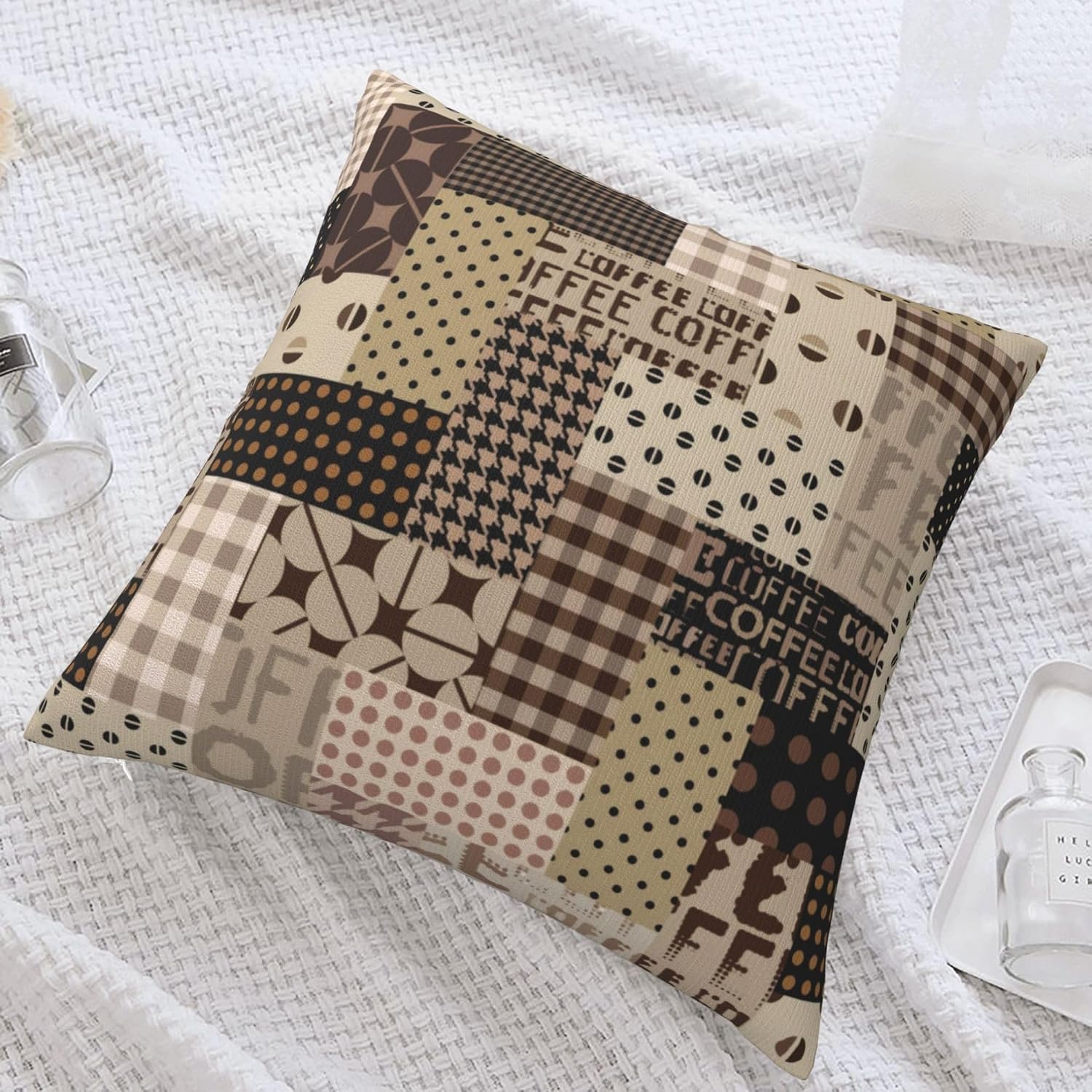 Pillow Insert 18X18 - Capa de almofada Coffee Time Vintage