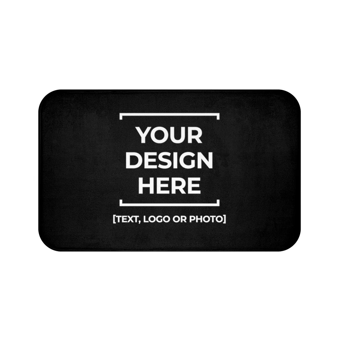 Home Textiles Photos - Tapete de banho personalizado, texto de
