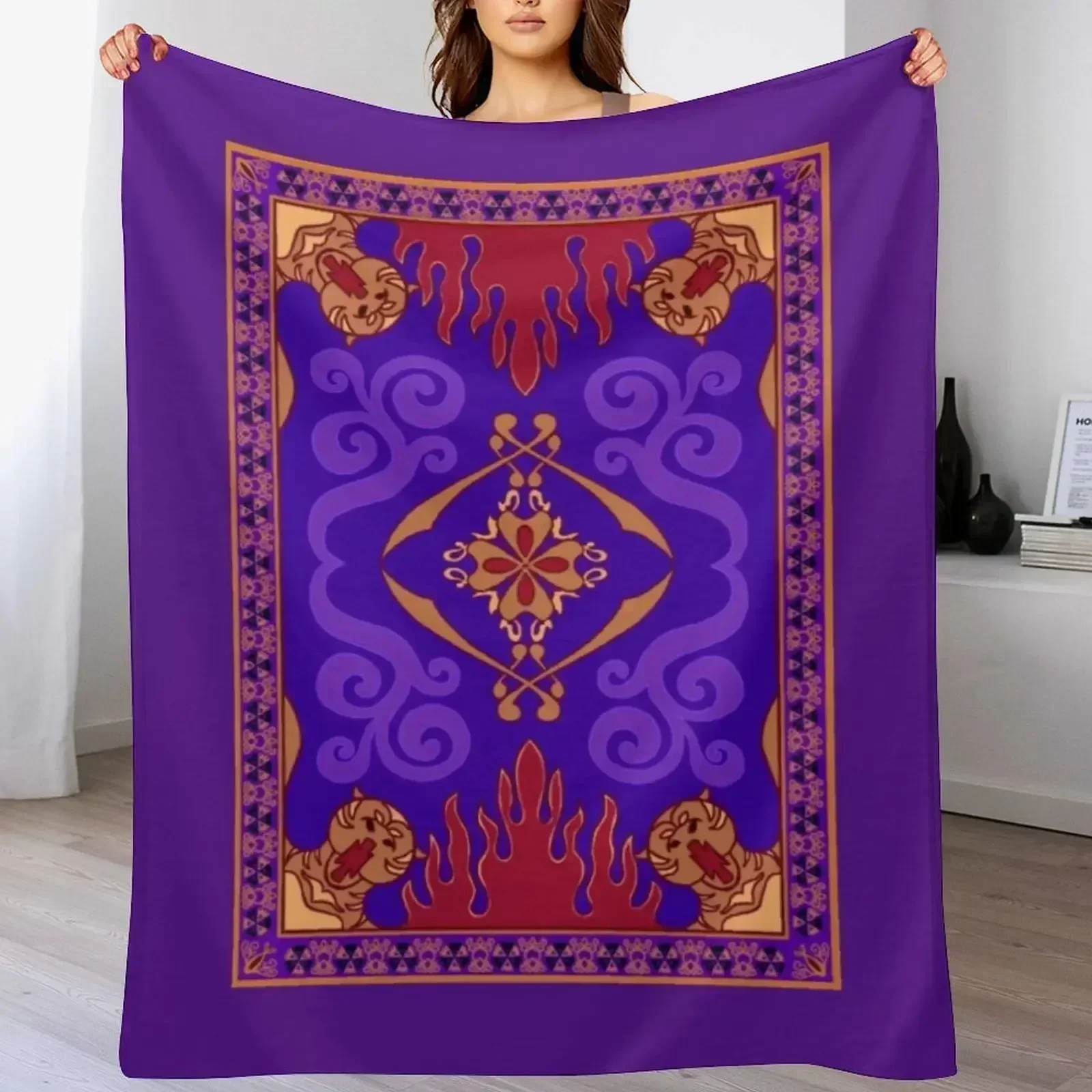 Home Textiles Throw - Cobertor de tapete mágico Aladdin perfeito