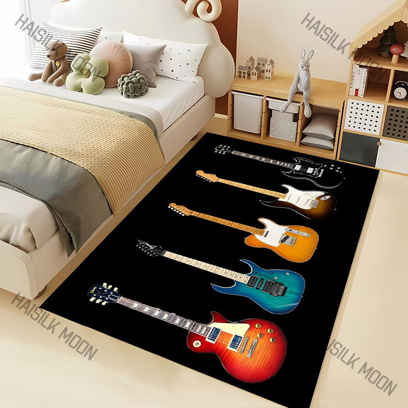 Home Textiles Luxury - Amantes da música rock guitarra padrão