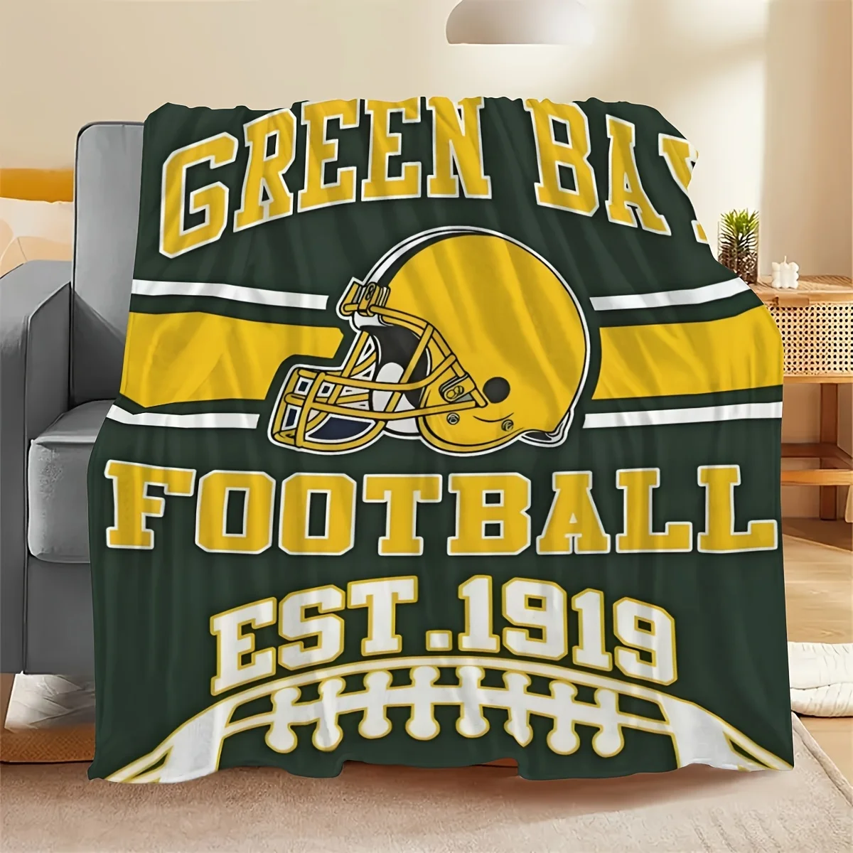 Home Textiles Throw - Cobertor macio para time de futebol,