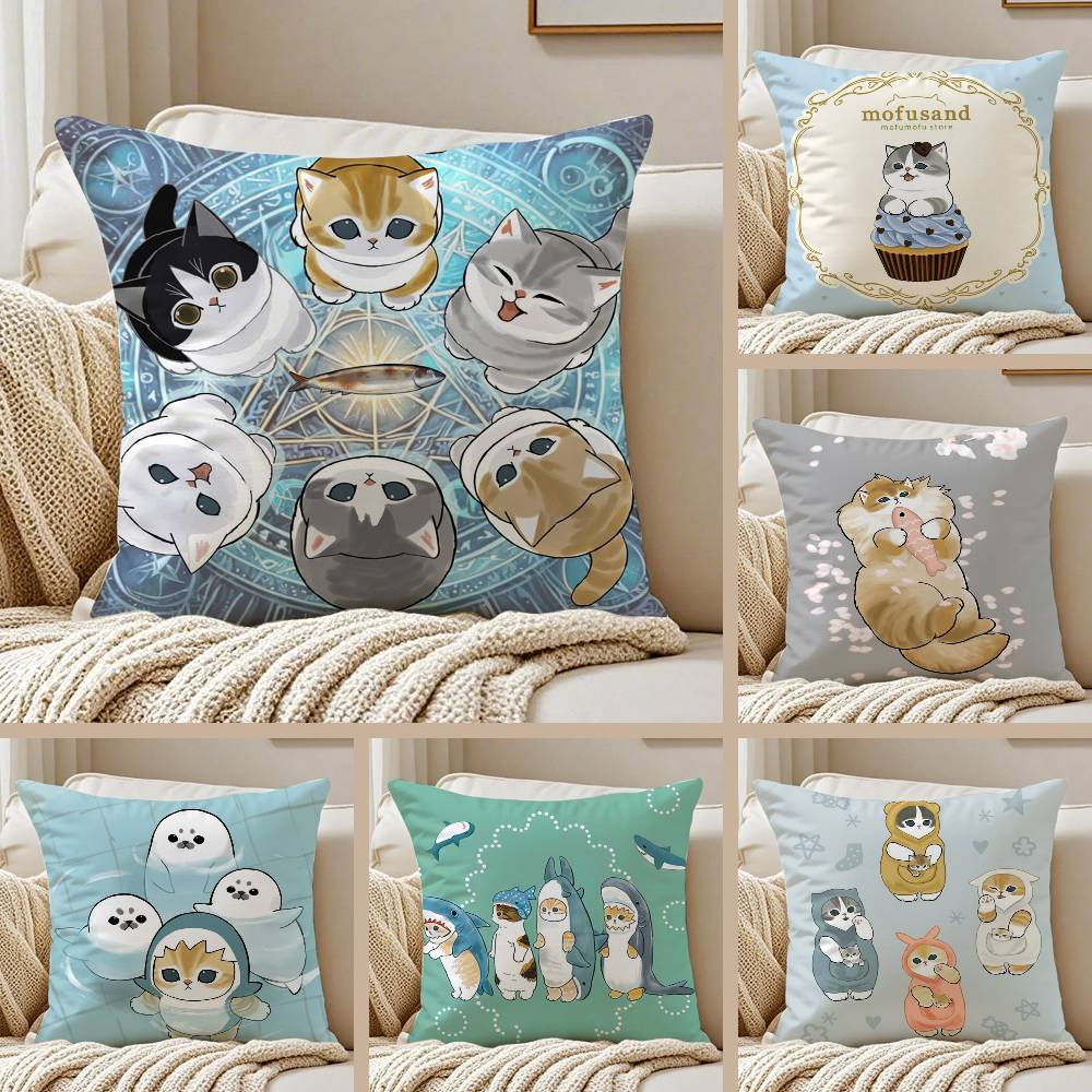 Home Textiles Luxury - Luxo bonito mofusand gato fronha anti-dustácaro
