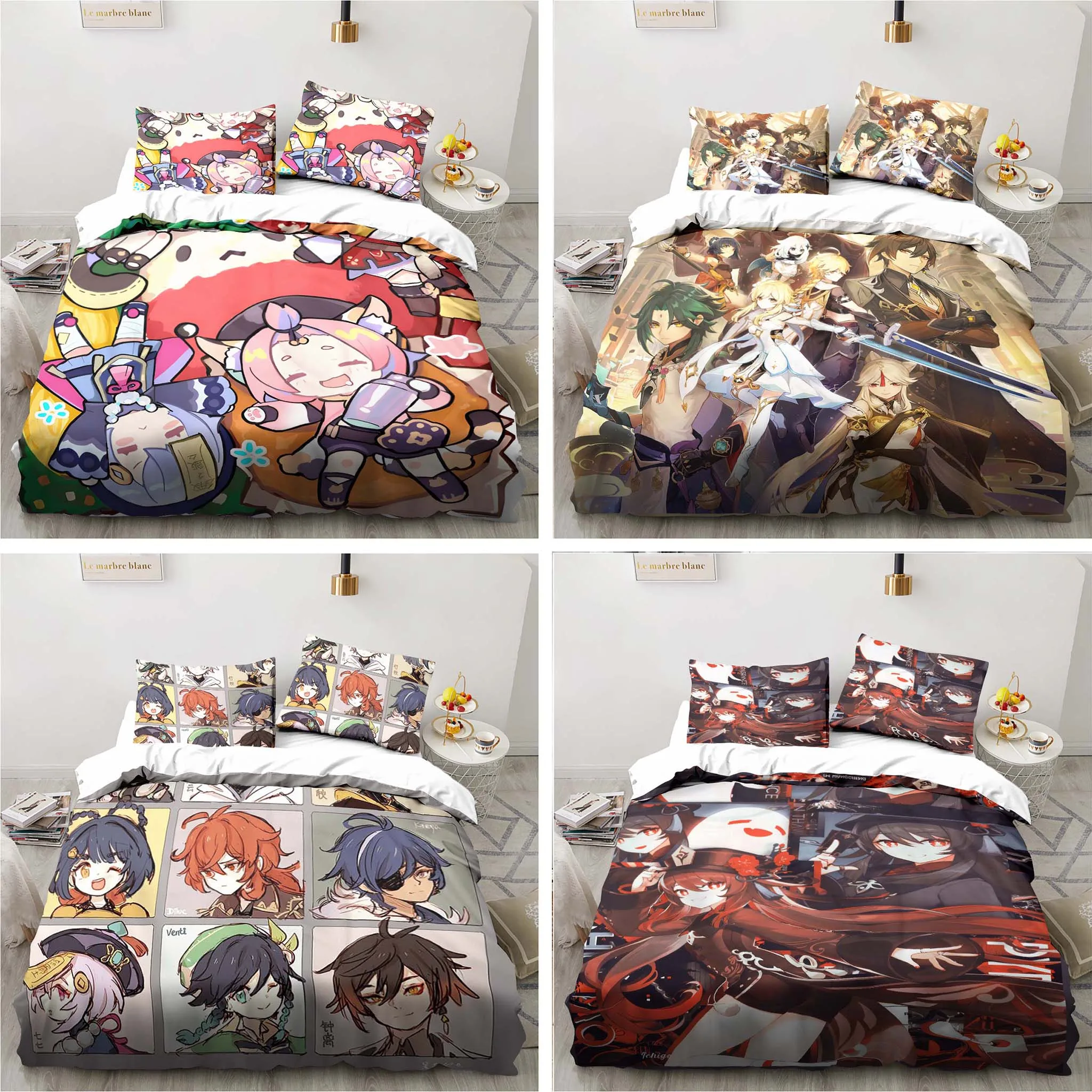 Anime dos desenhos animados ge - Linen Duvet Cover avaliação e preço