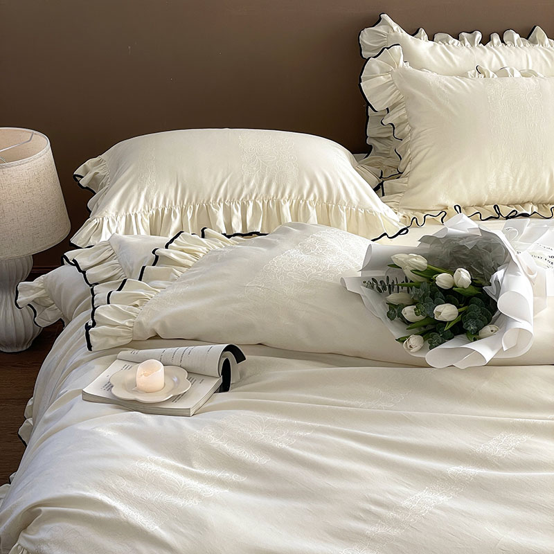 Conjunto de Cama Branco Creme  - Home Textiles Luxury avaliação e preço