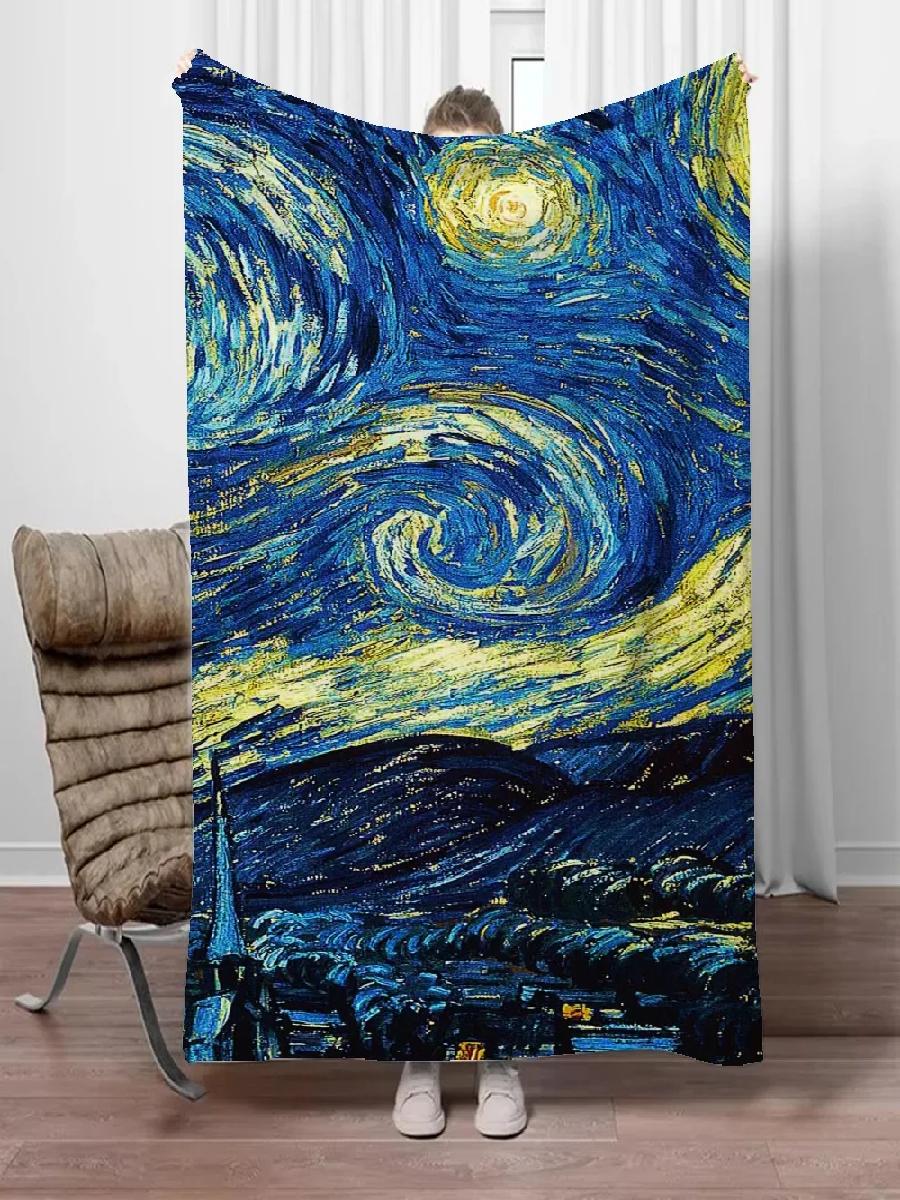 Cobertor Van Gogh Boho para so - Home Textiles Luxury avaliação e preço