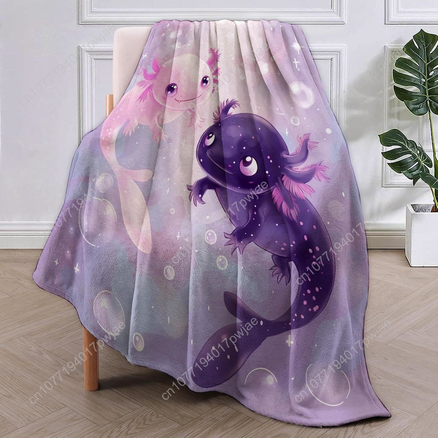 Axolotl cobertor bonito axolot - Home Textiles Throw avaliação e preço