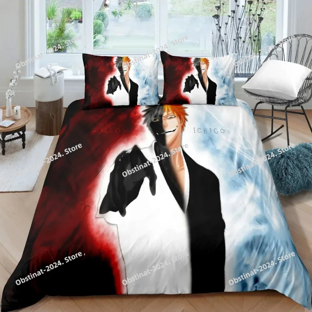 3d lixívia kurosaki ichigo con - Linen Duvet Cover avaliação e preço