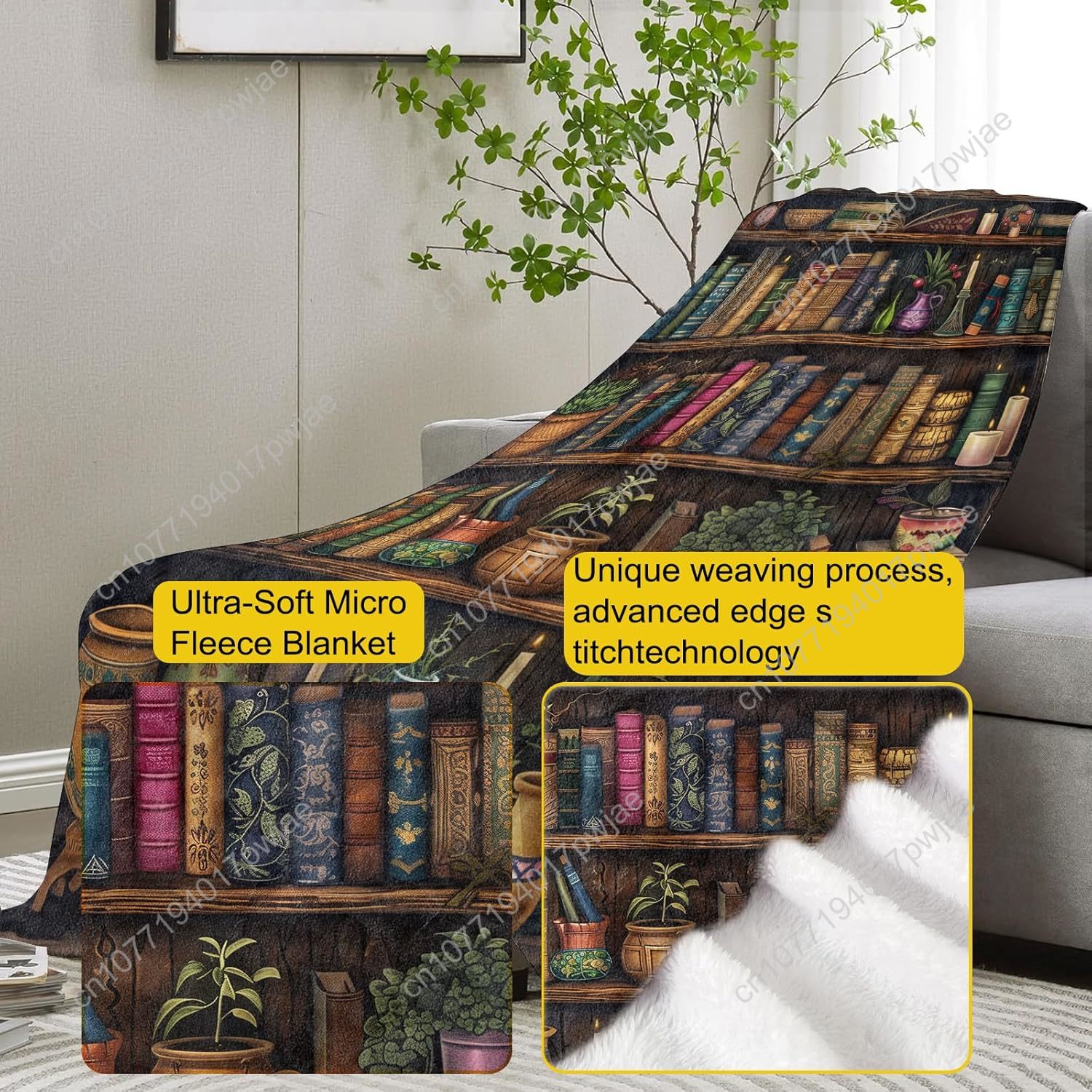 Cobertor de estante vintage pa - Home Textiles Throw avaliação e preço