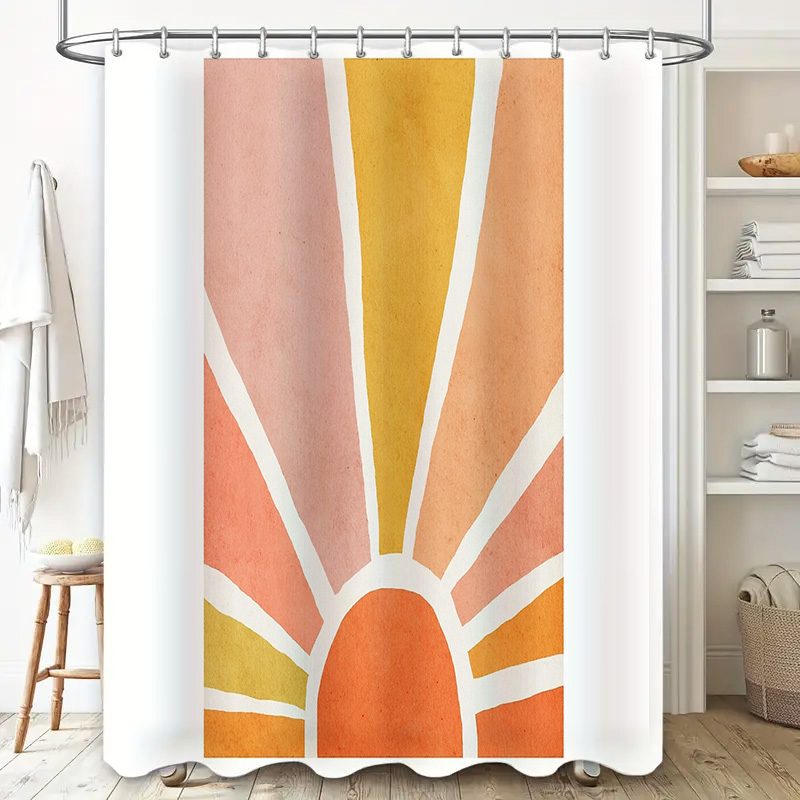 Cortina de chuveiro de nascer  - Sunrise Home Textiles & Apparel avaliação e preço