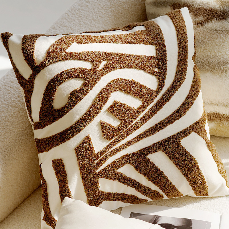 45x45cm marrom vintage nórdico - Home Textiles Luxury avaliação e preço