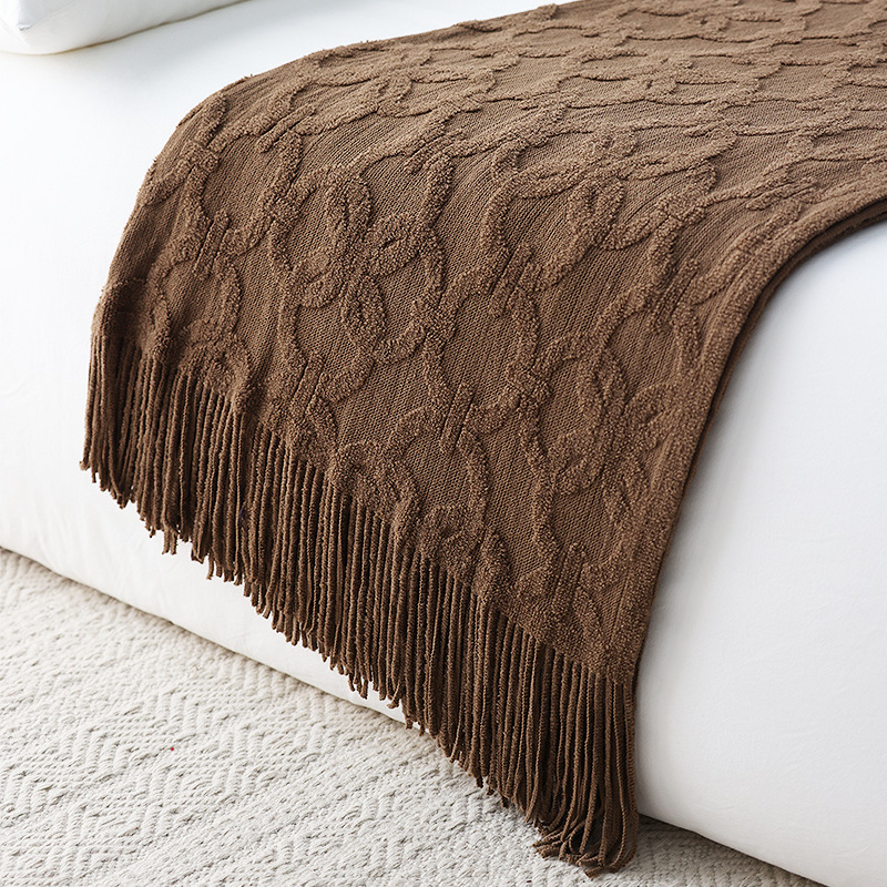 Corredor de cama de malha nórd - Home Textiles Throw avaliação e preço
