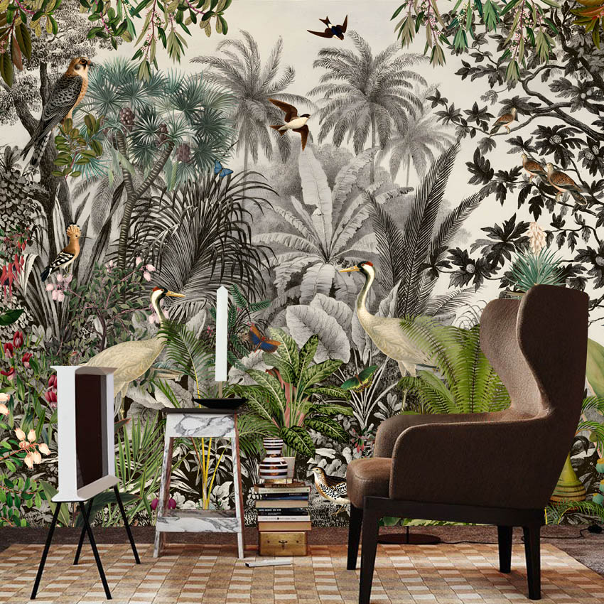 Papel de Parede Botânico de Se - Home Textiles Photos avaliação e preço