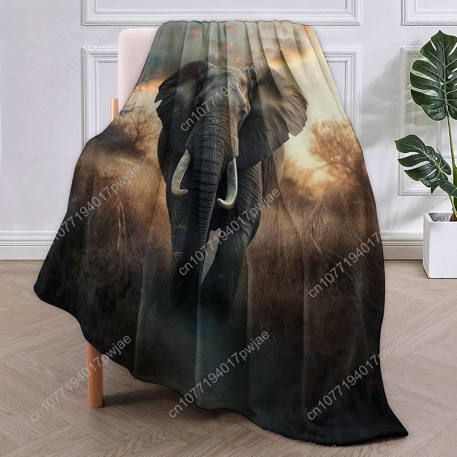 Cobertor de lã de elefante, ce - Home Textiles Throw avaliação e preço