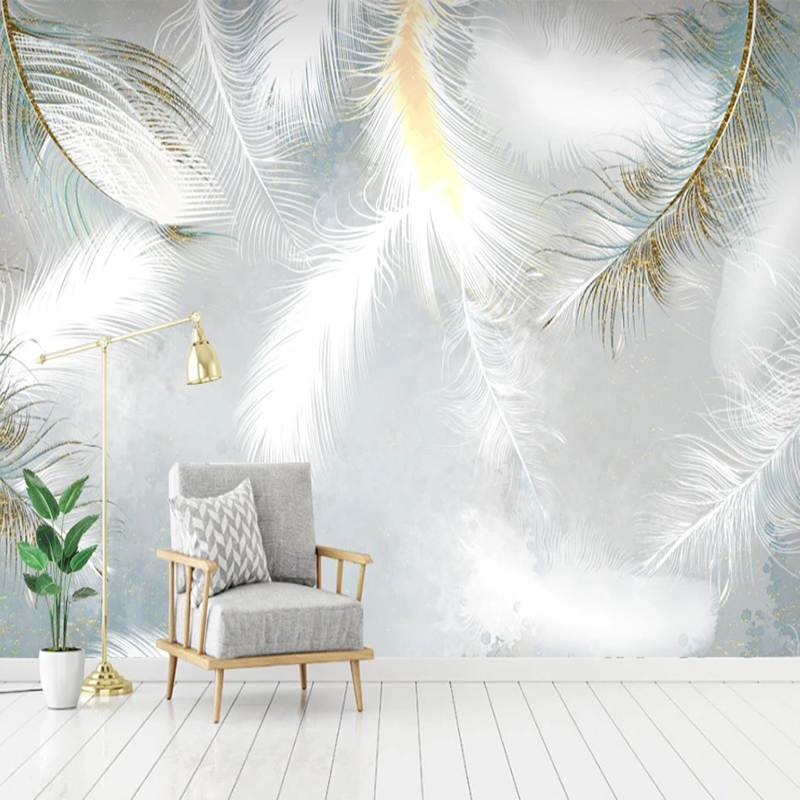 Modern Romantic White Feather  - Home Textiles Photos avaliação e preço