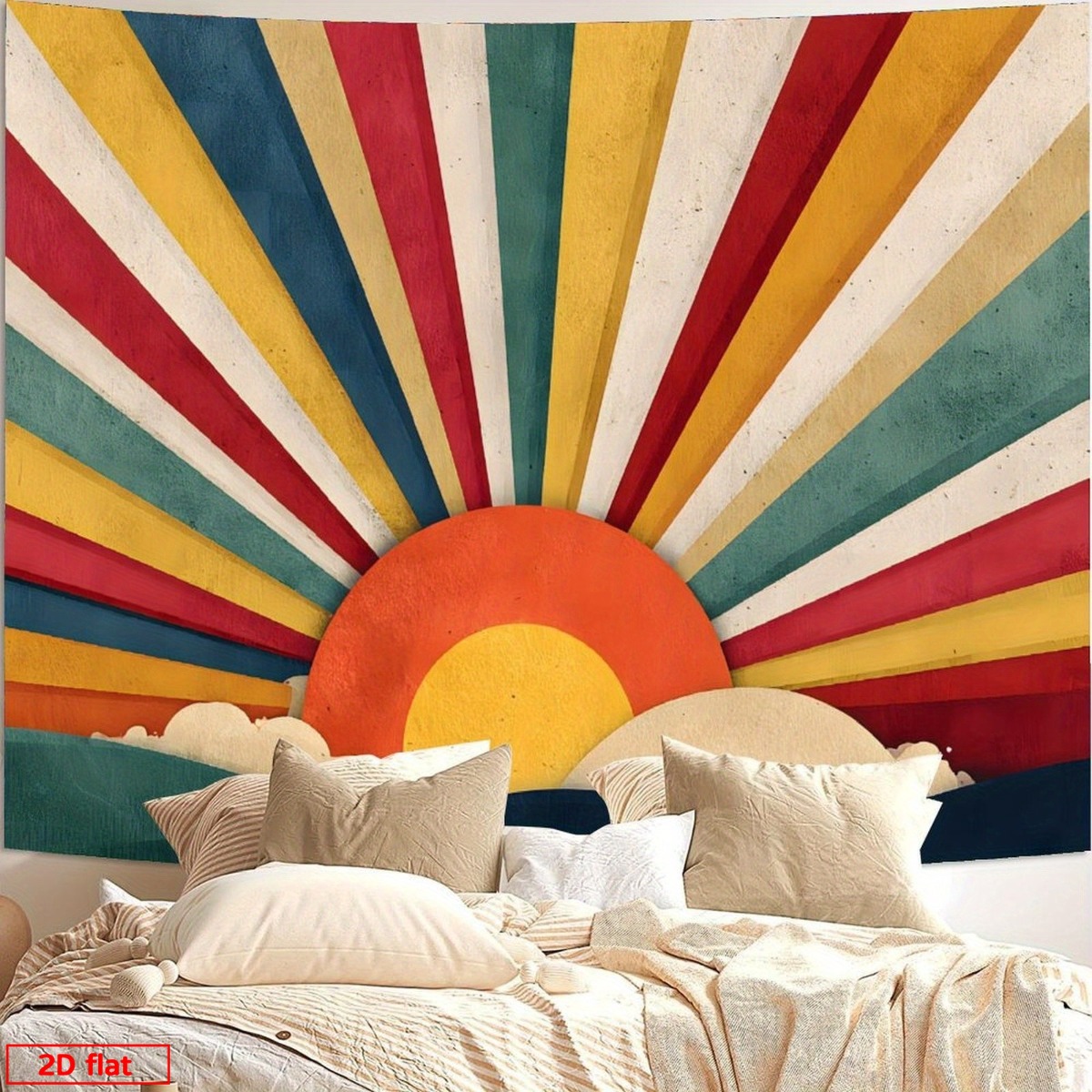 Tapeçaria Boho Sunburst Retro  - Sunrise Home Textiles & Apparel avaliação e preço