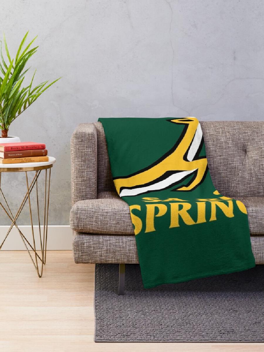 Springbok Rugby Throw Blanket  - Home Textiles Throw avaliação e preço
