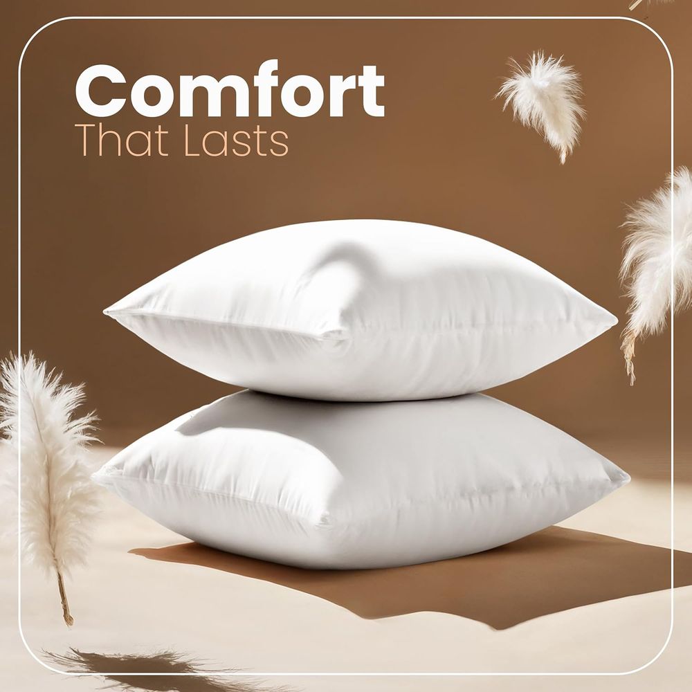 Par de Almofadas Brancas 18x18 - Pillow Insert 18X18 avaliação e preço