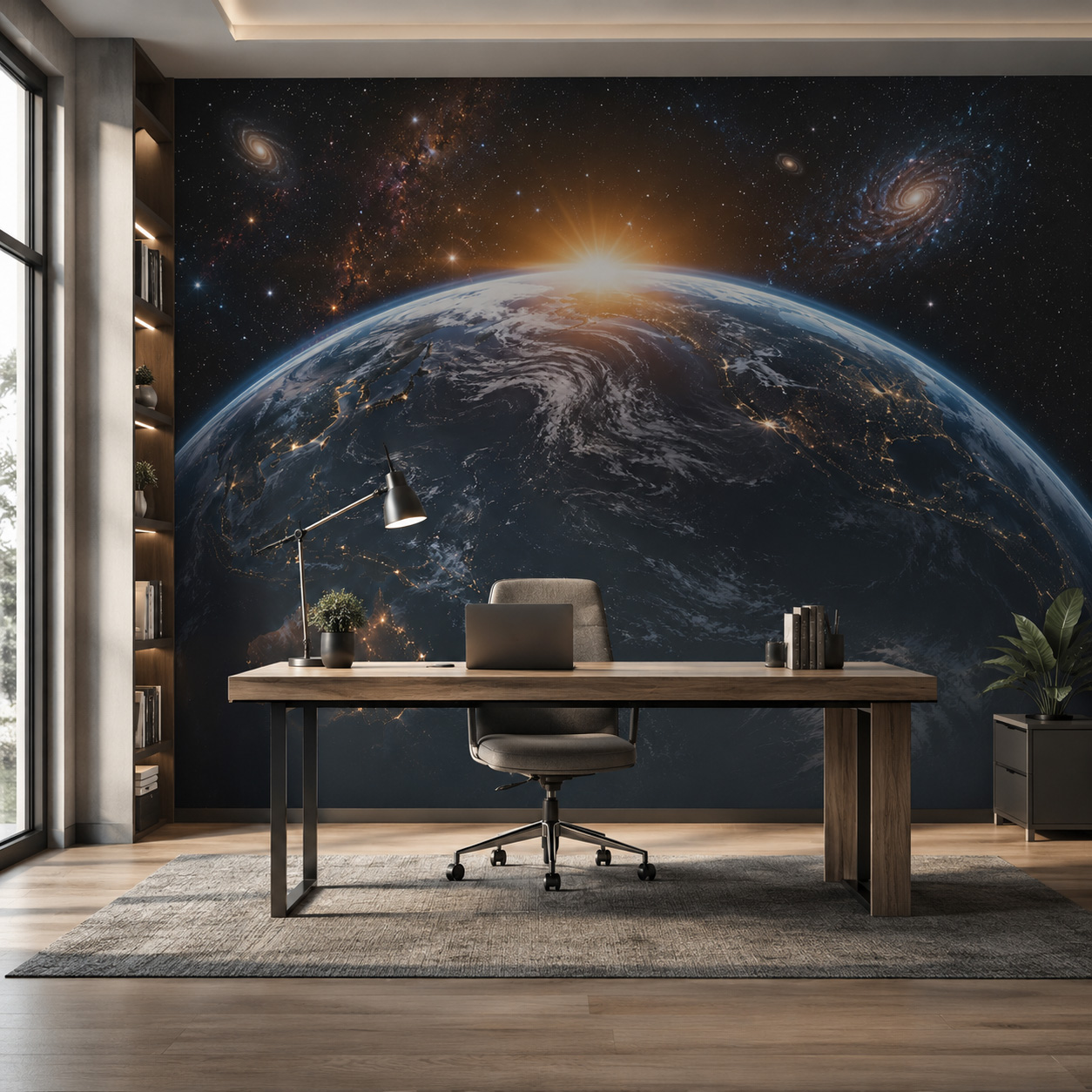 Papel de Parede Mural 3D Espac - Sunrise Home Textiles & Apparel avaliação e preço
